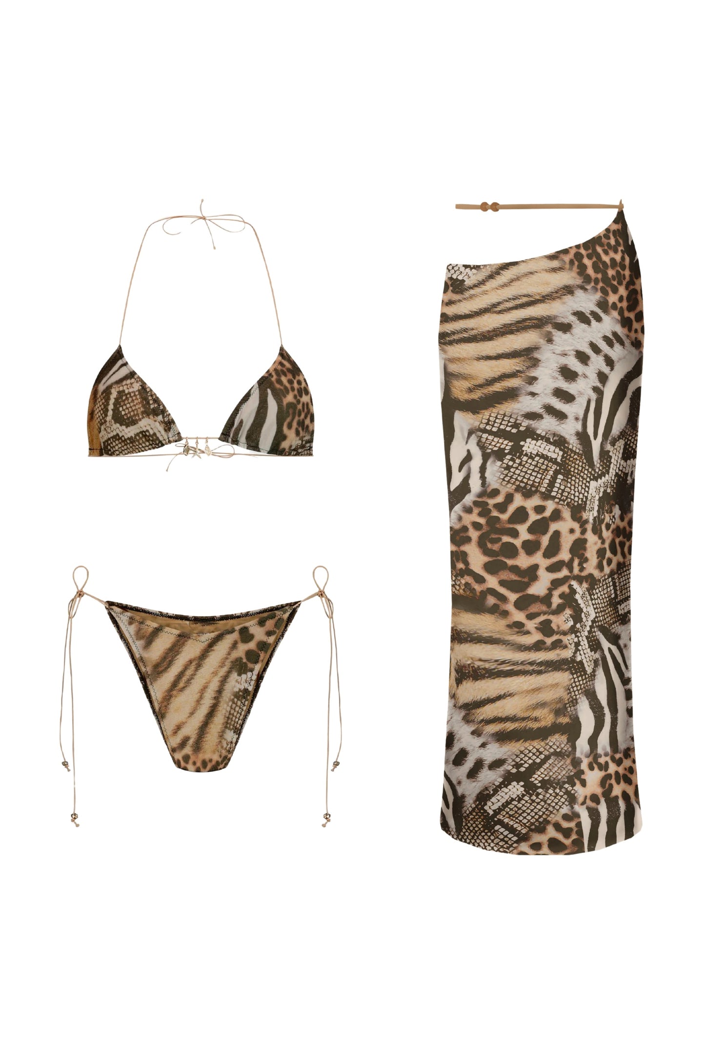 2in1 CLASSY&WIDE LEO SWIMSUIT + SKIRT