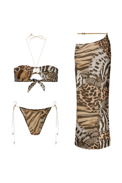 2in1 WIDE LEO SWIMSUIT + SKIRT