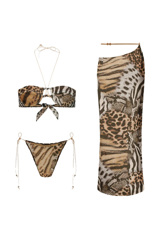 2in1 WIDE LEO SWIMSUIT + SKIRT