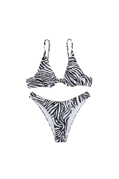 WILD ZEBRA SWIMSUIT